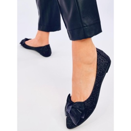 Bailarinas elegantes com glitter Betzi Black preto 2