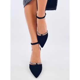 Ingrid Sapatos pretos de salto alto com strass 1