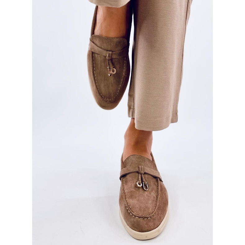 Mocassins de camurça macia Robins Khaki marrom 1