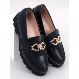 Mocassins com fivela de Zandra Black preto 1