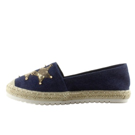 Alpercatas de lona com tachas CV-353 Dk. Azul azul marinho 1