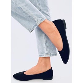 Bailarinas com aplique de couro Keys Black preto 1