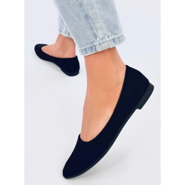 Bailarinas com aplique de couro Keys Black preto 2 Bailarinas com aplique de couro Keys Black preto 2