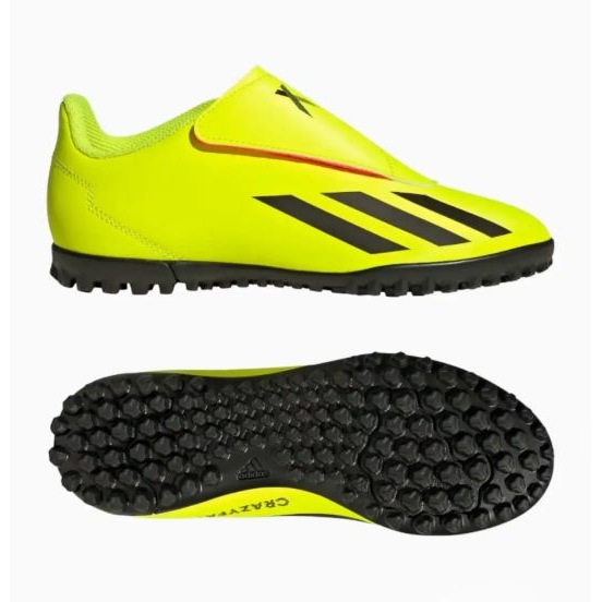 Adidas X Crazyfast Club Vel Tf Jr IF0713 sapatos amarelo 1