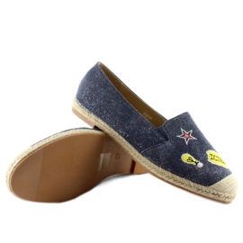 Alpercatas com remendos JH21p D. Blue azul marinho 1