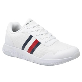 Sapatos Tommy Hilfiger Lightweight Knit Runner M FM0FM04158 branco 1