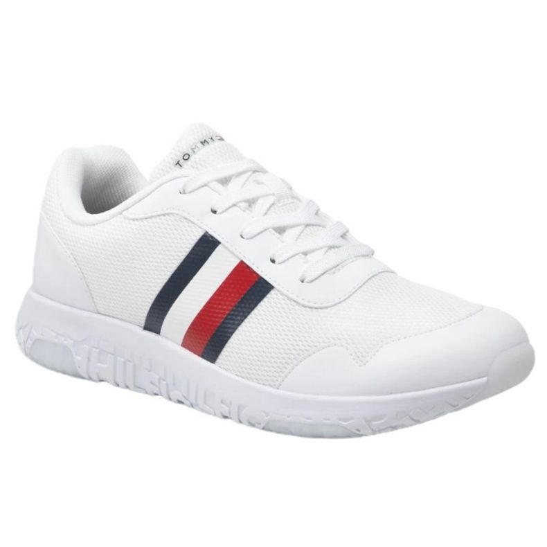 Sapatos Tommy Hilfiger Lightweight Knit Runner M FM0FM04158 branco 1