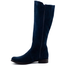 Olivier Botas elegantes Klara azul marinho 1