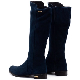 Olivier Botas elegantes Klara azul marinho 3