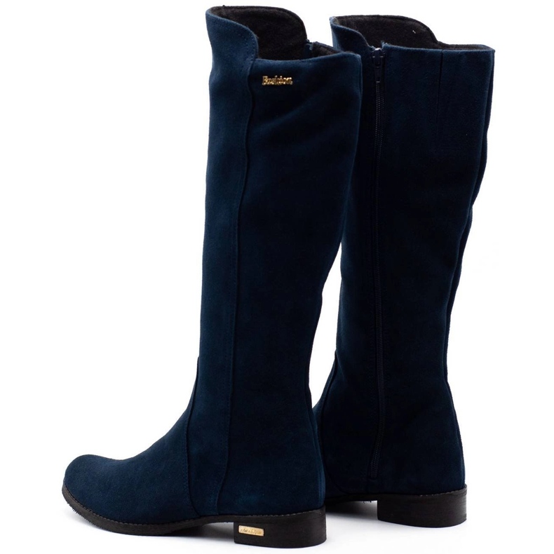 Olivier Botas elegantes Klara azul marinho 3