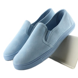 Tênis slip-on macio JX40P L. Azul 1 Tênis slip-on macio JX40P L. Azul 1