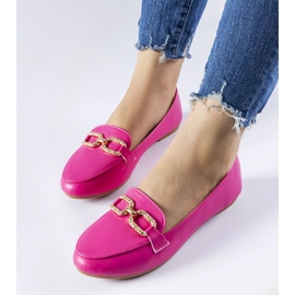 Mocassins com fivela rosa da Sovera 1
