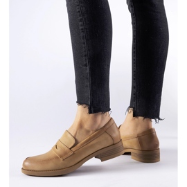 Mocassins bege elegantes Beaufort 1