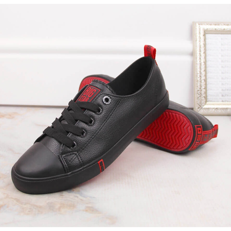 Cano baixo couro ecológico preto Big Star GG274007 1