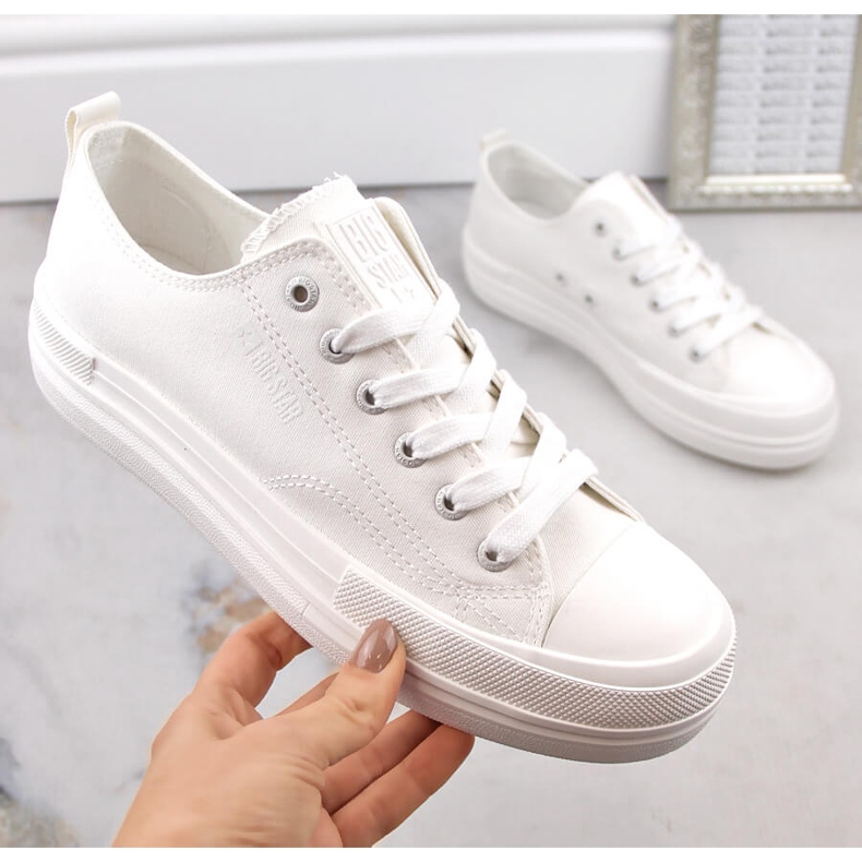 Tênis plataforma branco feminino Big Star LL274968 1