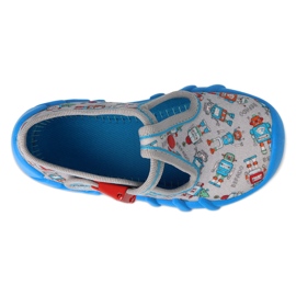 Chinelos infantis Befado com fecho 110N483, cinza 3 Chinelos infantis Befado com fecho 110N483, cinza 3