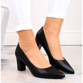 Sapatos pretos de bico fino por Sergio Leone PB217 4