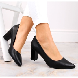 Sapatos pretos de bico fino por Sergio Leone PB217 5