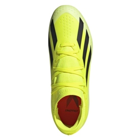 Adidas X Crazyfast League Fg Jr IF0691 sapatos amarelo 2