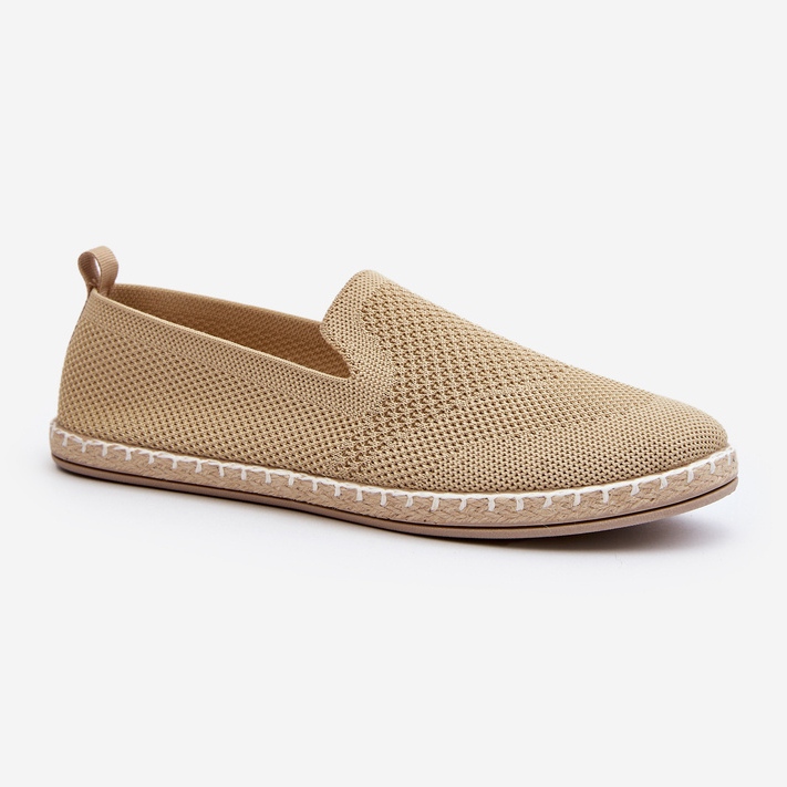 Alpercatas femininas bege Harmonie slip-on 1