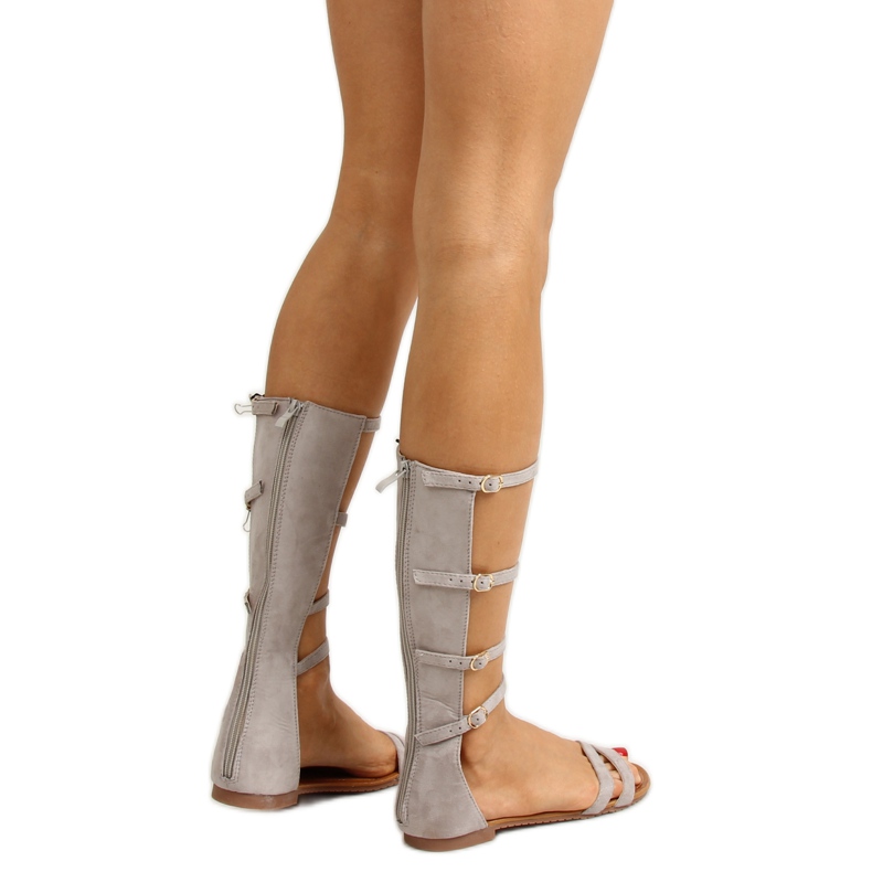 Gladiatorial Romanes com listras delicadas cinza 1