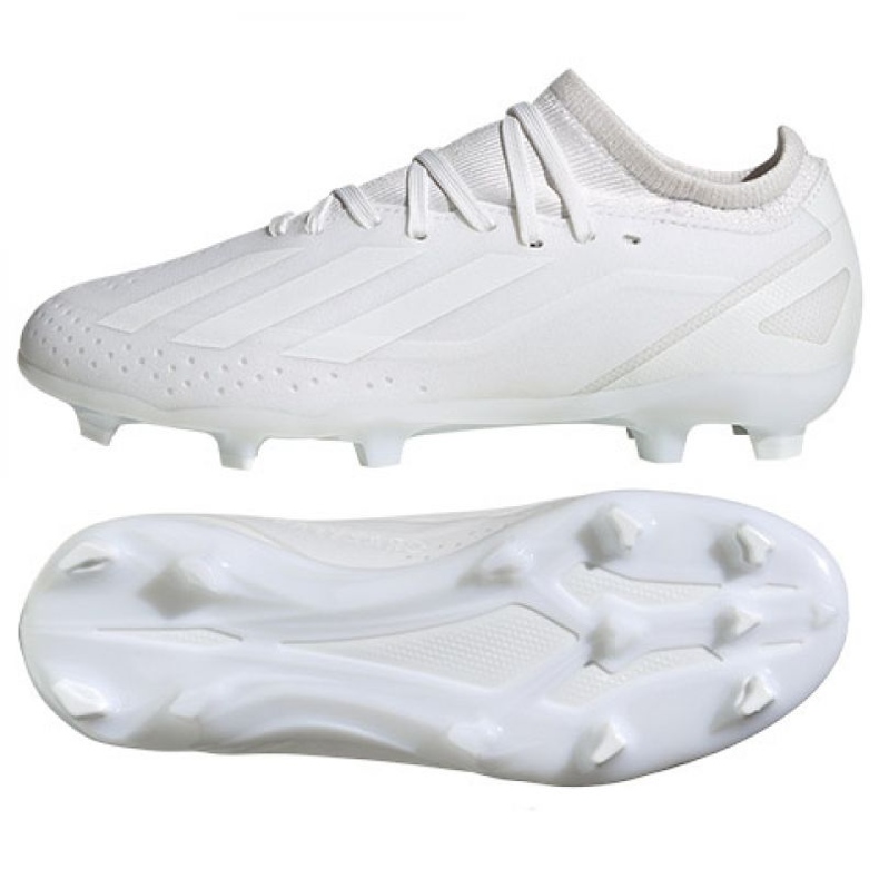 Chuteiras adidas X Crazyfast.3 Fg Jr ID9353 branco 1
