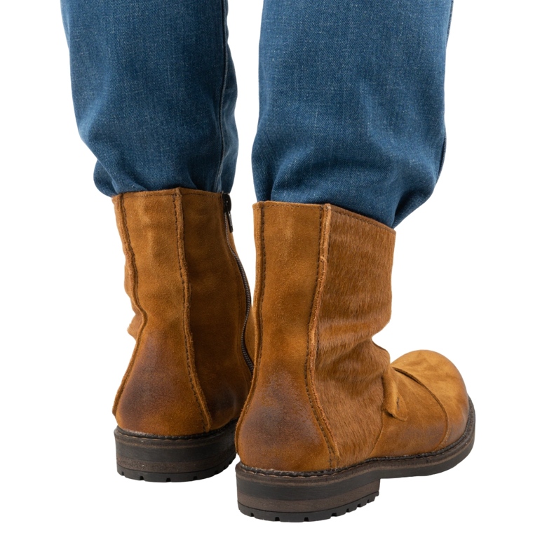 Olivier Botas de homem em pele 553KZ vermelho castanho 2