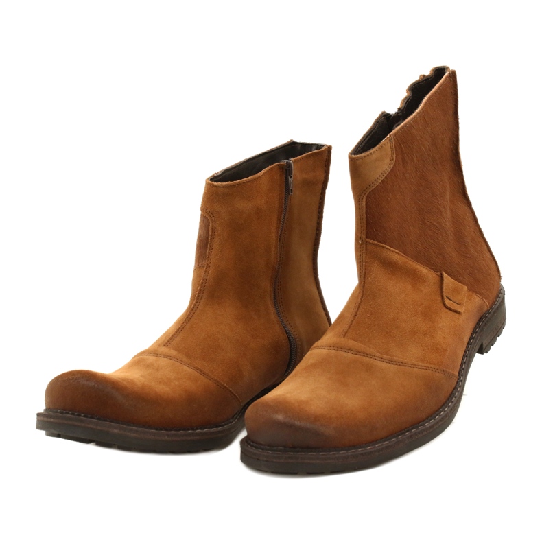 Olivier Botas de homem em pele 553KZ vermelho marrom 5