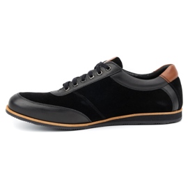 Olivier Sapatos de couro masculino 7007 KB pretos 1