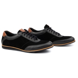 Olivier Sapatos de couro masculino 7007 KB pretos 2