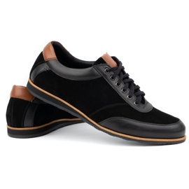 Olivier Sapatos de couro masculino 7007 KB pretos 3