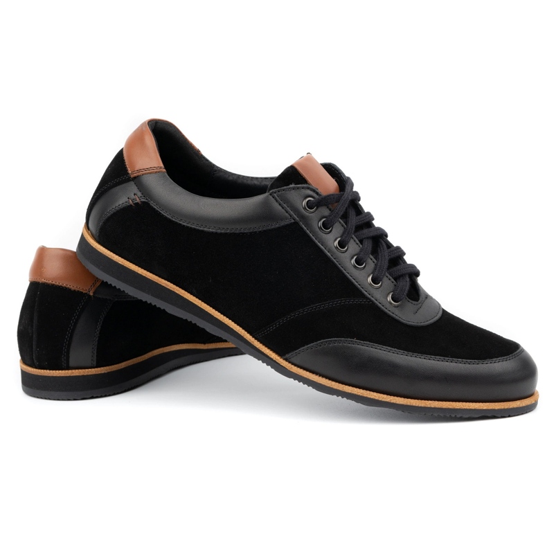 Olivier Sapatos de couro masculino 7007 KB pretos 3