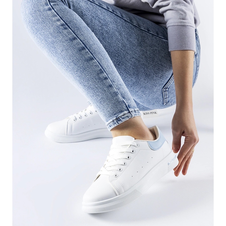 Tênis Leland branco e azul 2