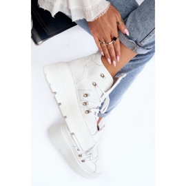 Zazoo 3416 calçados esportivos femininos de couro branco 1