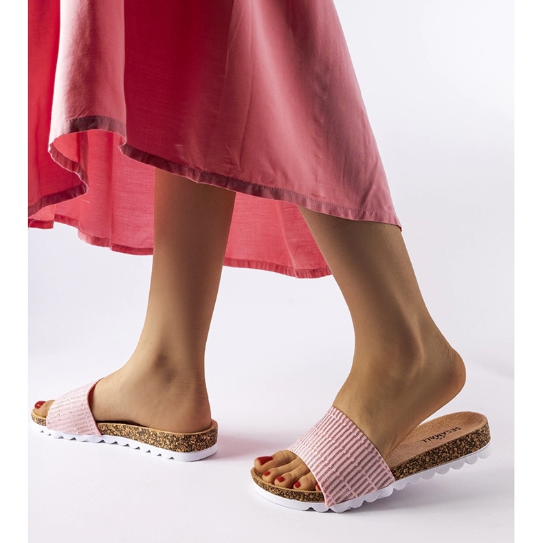 Chinelos Issiglio rosa brilhante 2