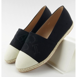 Esapdryle com letras pretas em relevo T267 preto castanho 1