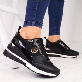 EVento W EVE274A sapatos de cunha, pretos 2