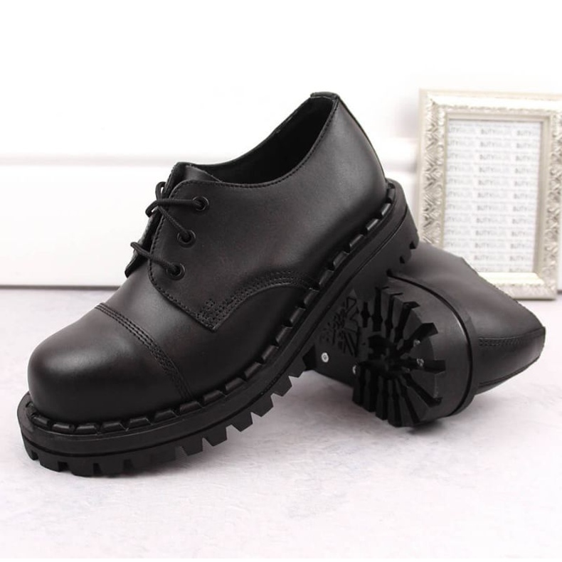 Botas de couro Gregor M GRE1206B, pretas preto 2