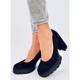 Sapatos de salto alto e plataforma Angela Black preto 1