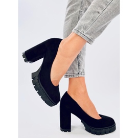 Sapatos de salto alto e plataforma Angela Black preto 2