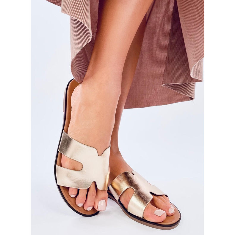 Seastar Chinelos femininos Palfre Gold dourado 1