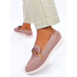 Mocassins com aberturas rosa Lucena 2