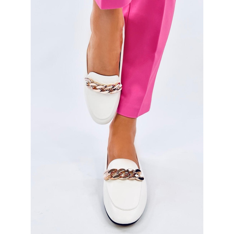 Mocassim Addison White Chain branco 1