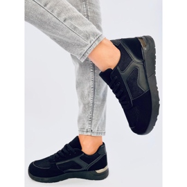 Tênis leves femininos Doleh Black preto 2
