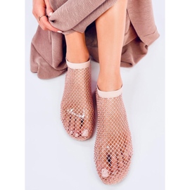 Sandálias de malha rosa Peyton com strass 2