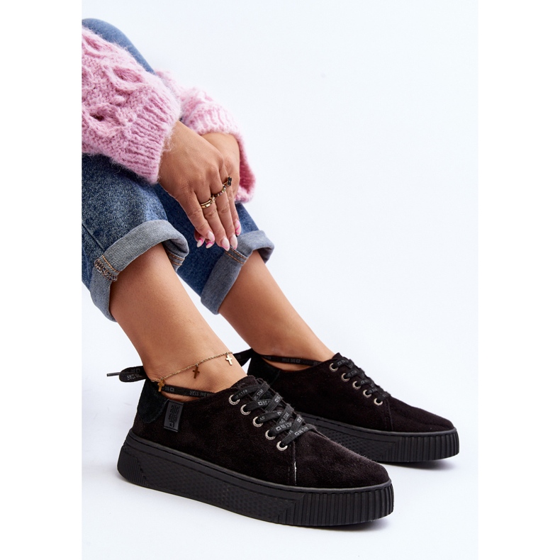 Tênis feminino Big Star NN276005 sistema de espuma viscoelástica preto 2