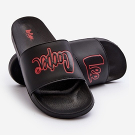 Chinelos masculinos Lee Cooper LCW-24-42-2484M pretos 1