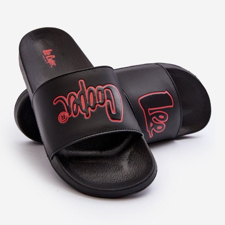 Chinelos masculinos Lee Cooper LCW-24-42-2484M pretos 1