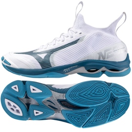 Tênis de voleibol Mizuno Wave Lightning Neo 2 M V1GA220221 branco 1