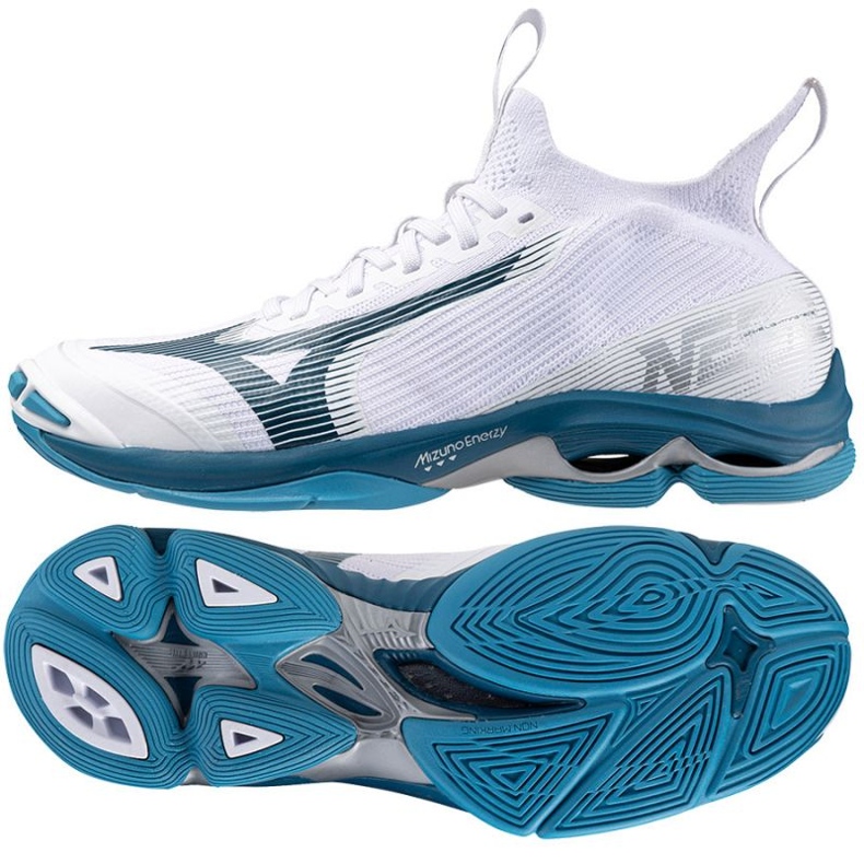 Tênis de voleibol Mizuno Wave Lightning Neo 2 M V1GA220221 branco 1